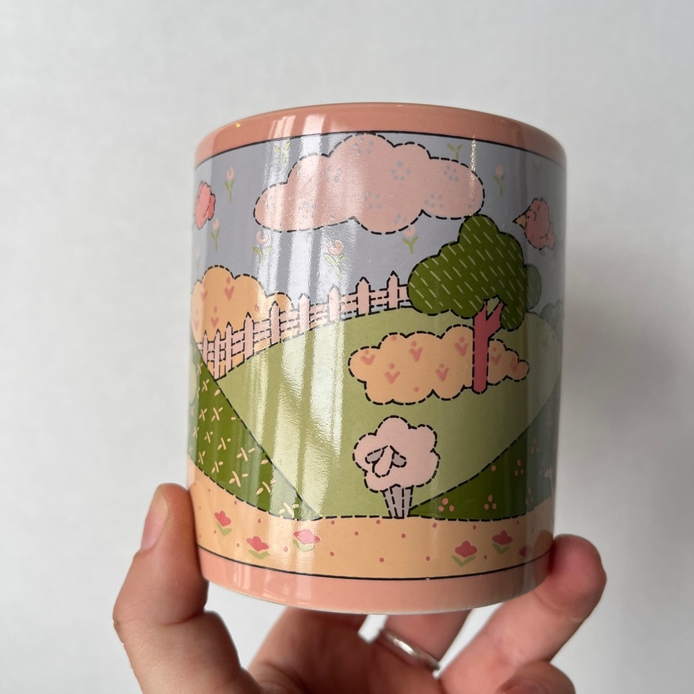3/$30 🌟 Vintage Cottagecore Pastel Landscape Mug - Picture 3 of 7